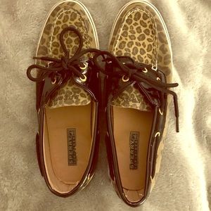 Cheetah print Sperrys!